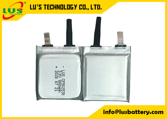 超薄いLimno2電池CP502530 3V 800mAhの平らなリチウム イオン電池の非再充電可能なタイプ