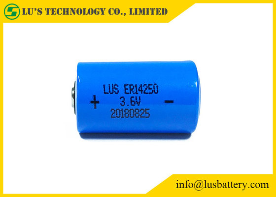 1/2 AA ER14250 1200mAhのリチウム塩化チオニル電池3.6Vの第一次Lisocl2電池