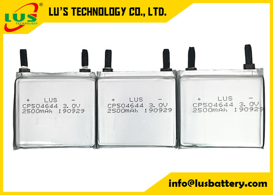 超薄いLiMnO2軽量のリチウム電池3V 2500mah CP504644