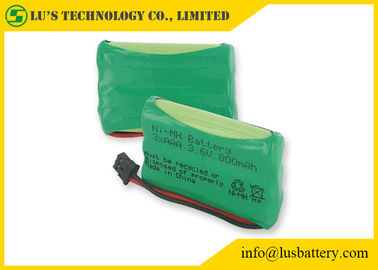 カスタマイズされた色NIMH電池AAAの再充電可能な電話電池3.6 V 800mahのnimh電池のパック