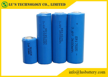 シリンダー形のリチウム塩化チオニル電池3.6Vのリチウム電池の青色