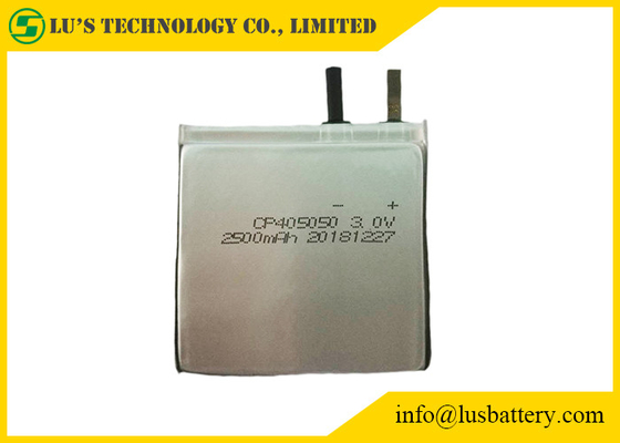 IDカードのために再充電可能な3v 2400mAh Limno2電池のパックCP405050 HRL