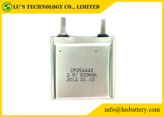 RFID Limno2の温度計のための適用範囲が広いリチウム電池CP254442 3.0V 800mAh