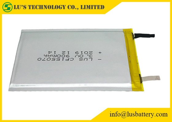PCB板のために使い捨て可能な3v 900mah LiMnO2の薄い細胞CP155070-4S