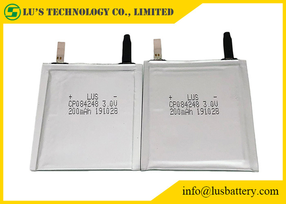追跡可能のスマートなラベルのための柔軟材包装のリチウム マンガン電池3.0v 200mah CP084248
