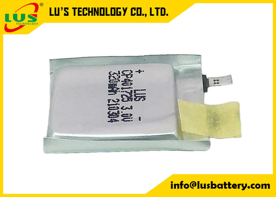 PCBの土台のためのGPSの袋の細胞LiMnO2電池3.0V CP401725のリチウム ポリマー電池