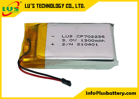 CP702236追跡可能なスマートなラベルのために薄いリチウム マンガン電池1300mah 3.0V
