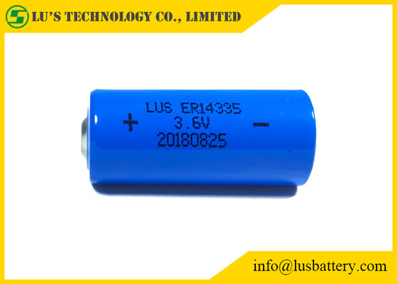 煙探知器のための2/3AA ER14335のリチウム3.6 V電池1.65Ahのリチウム塩化チオニルの細胞