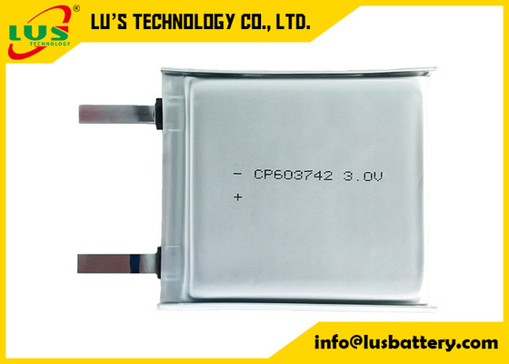 CP603742小型平らな電池2400mAhは静かに理性的な兵站学のためのLiMnO2電池を詰めた