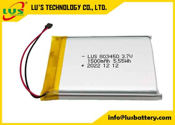 長方形ポリマー再充電可能なリチウム電池LP903450 3.7V 1500mAh
