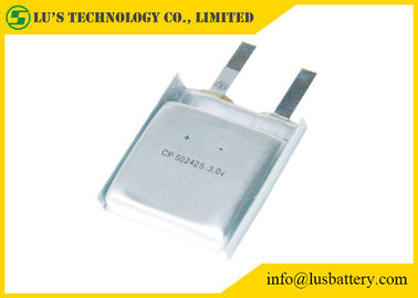 CP502425はリチウム電池3.0v 550mahの薄膜電池CP502425電池を薄くします