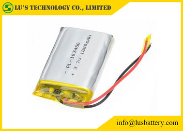 LP103450 1800mah 3.7vの再充電可能なリチウム ポリマー電池LP103450のlipol電池