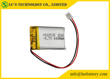 LP502535再充電可能なリチウム ポリマー電池3.7V 400mah PL502535のリチウムのポール電池