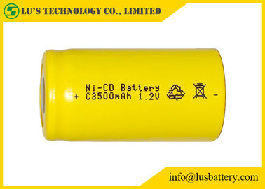 低い自己放電3500mah 1.2 V Nicdの充電電池の広い温度較差