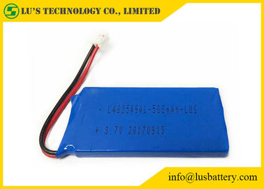 青いポリ塩化ビニール3.7 V 500mah Lipo電池LP482549 3.7ボルトのリチウム ポリマー電池500mah 3.7v電池