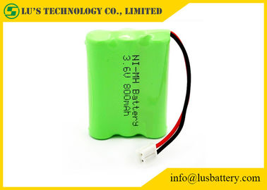 長い耐用年数3.6 V NIMH電池のパック3.6のボルト800mahの電話電池