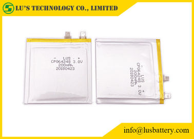 バンク カードのための軽量200mAh 3.0 Vのリチウム電池CP064248