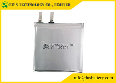 カスタマイズされた適用範囲が広いリチウム電池Cp355050 3Vの薄く細胞3.0V 1900mah limno2電池