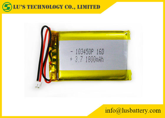 LP103450 3.7Vの再充電可能なリチウム ポリマー電池1800mah 0.5C CC