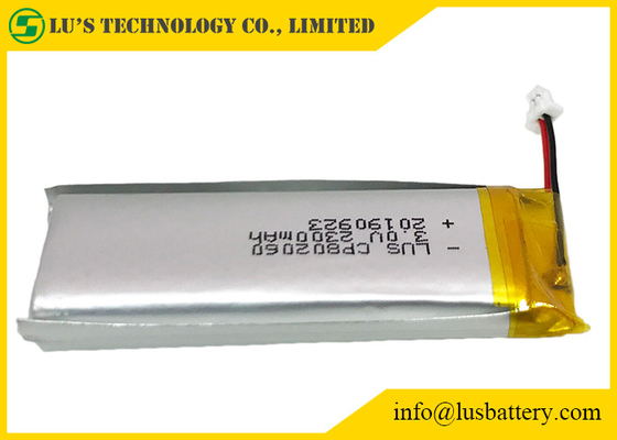 CP802060超薄い円柱リチウム マンガン電池3V 2300mAh
