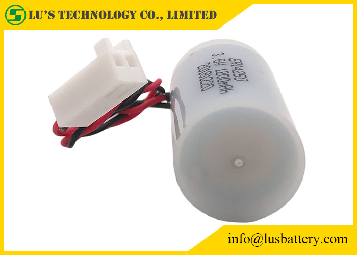 メーターで計ることのためのプラスチック ケースが付いている電池1/2AAのサイズER14250 3.6 V 1200mah lisocl2のbatteirs
