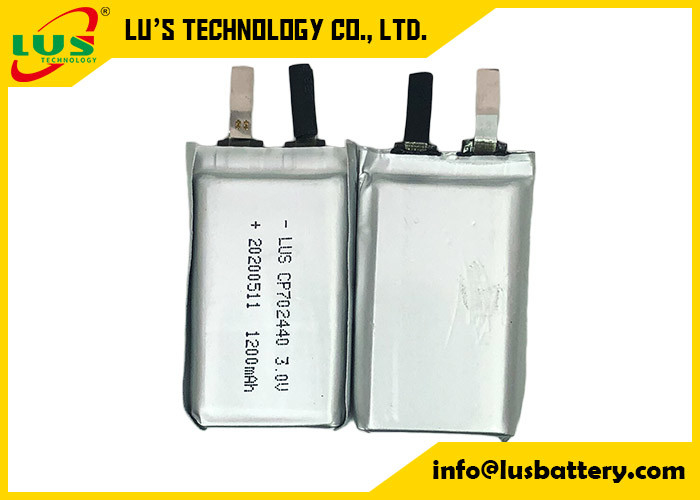 携帯用聞く装置のためのCP702440 LiMnO2電池の超薄い細胞3.0V 1500mAh