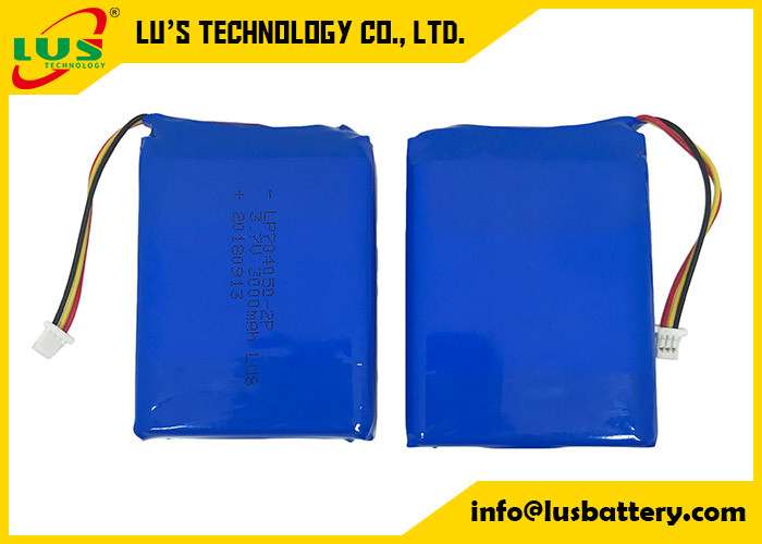 キャビネット ライトのための李ポリマー1600mAh 3.7V Lipo電池のパック3000mah PL704050-2P