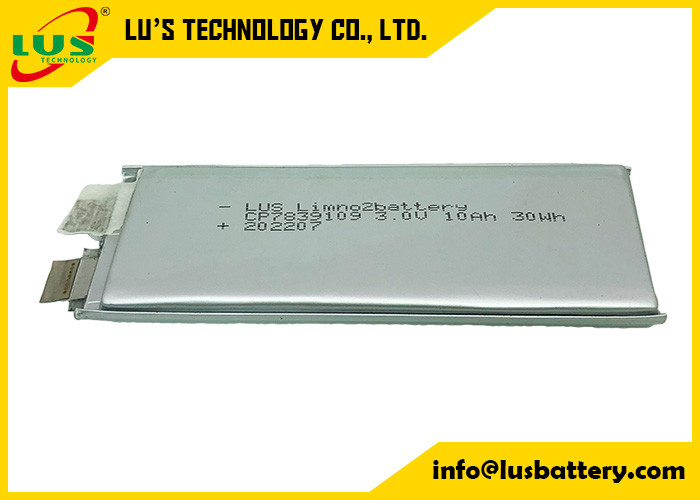 Rfid IotセンサーのためのCP7839109 3.0V第一次李MnO2の電池7839109 3v 10000mah
