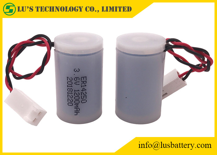 水道メーターのための1/2 AAのリチウム塩化チオニル3.6V 1200mAh ER14250の第一次電池