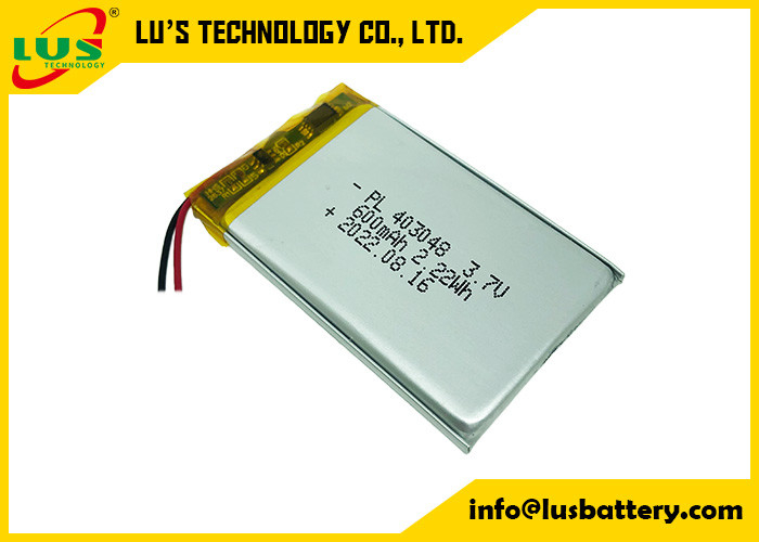 LP403048 3.7V 携帯用装置のための適用範囲が広い李ポリマー電池 600mah PCBA の保護板