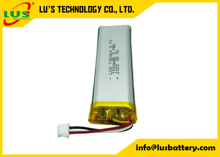 LP702060小型プリンターのための超薄いリチウム ポリマー電池3.7Vの高容量