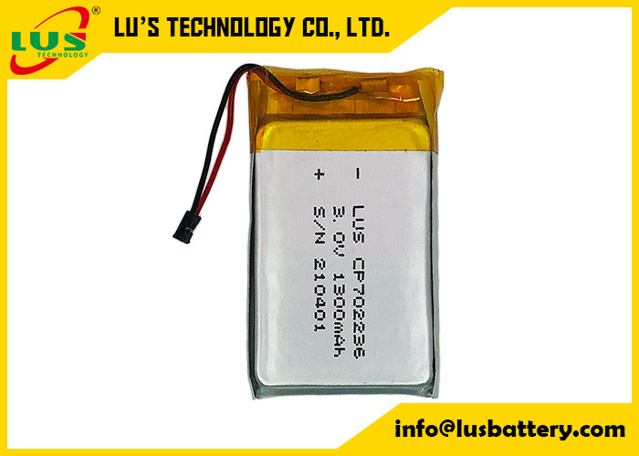 CP702236超薄い電池1300mah適用範囲が広いIOTの解決のためのLimno2電池3.0V