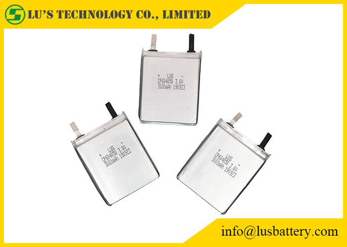 CP603956 3v 3200mAh ポスマシン用のプライマリ超薄型リムノ2電池 LiMnO2超薄型電池 3V CP603956電池