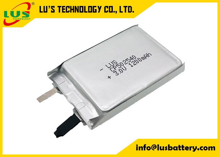 再充電できないCP502540 薄膜リチウムイオン電池 3V 1200mAh CF502540 薄膜プライマリリチウム電池
