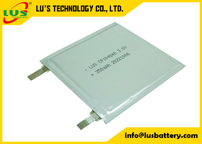 CP104848 3.0V 400mAh リムノ2 超薄型 リムノ2 フラット リチウム バッテリー 104848