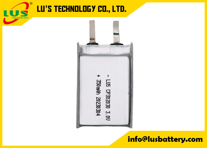 プライマリ リチウムイオンポリマーバッテリー CP302030 CP203830 Li Mno2 バッテリー 3.0V 350mAh タグデバイス用