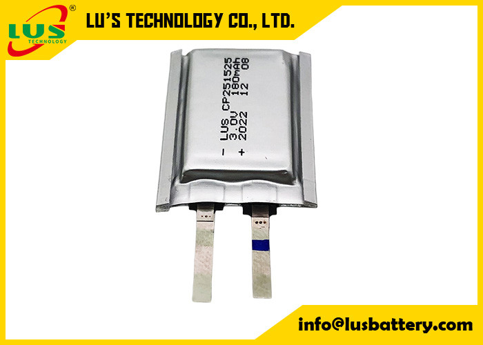 LiMnO2 超薄電池 3V CP251525 バッテリー 150mah リチウムマンガン二酸化電池 3.0 ボルト バッテリー