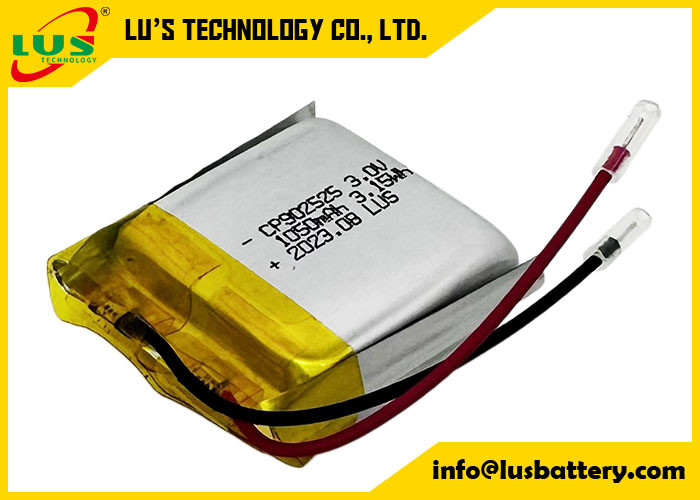 CP902525 リチウムマンガンの二酸化物 3V バッテリー 3.0v 1050mah CP1002525 再充電できない薄型バッテリー