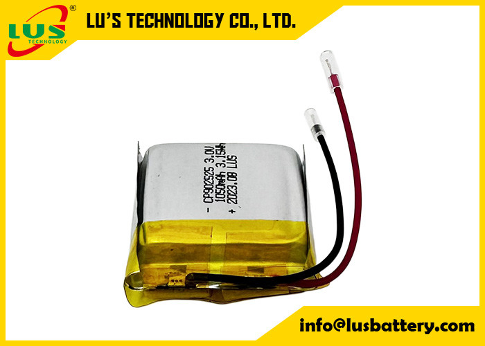 CP902525 リチウムマンガンの二酸化物 3V バッテリー 3.0v 1050mah CP1002525 再充電できない薄型バッテリー