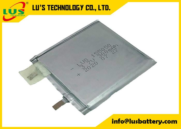 3.7v 1.11wh リポ電池 300mah 超薄細胞 リッチャブル リチウムポリマー電池 LP155050