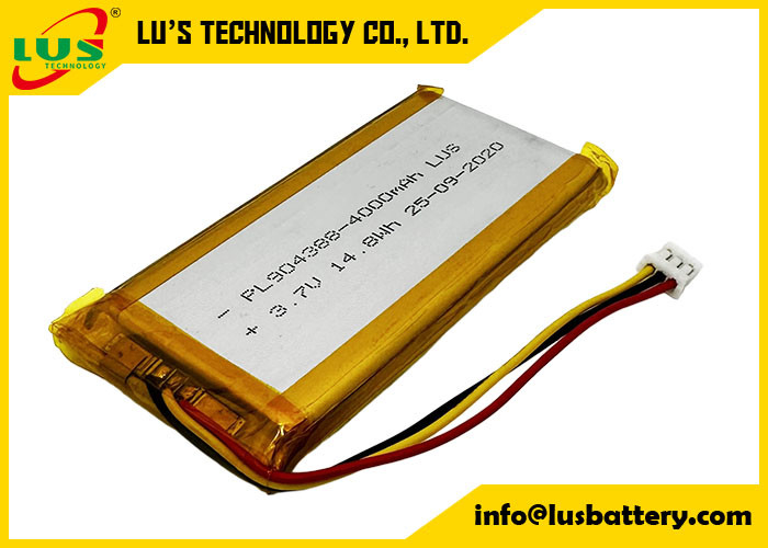 3.7ボルト 4000mAh リチャージ可能なバッテリー LP904388 リチウムイオンバッテリー 4000mAh 3.7V リチャージ可能なリチウムポリマーイオンバッテリーパック