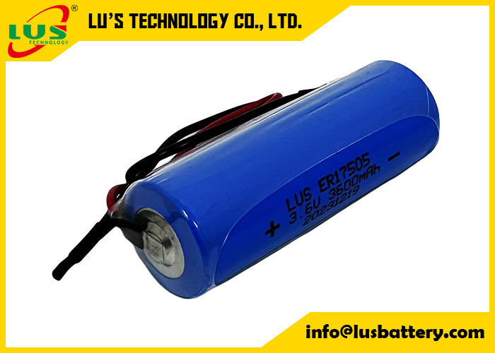 3600mAh バッテリー ER17505 プライマリ リチウムセル バッテリー OEM端末付きAサイズ3.6V Li-SOCl2 バッテリー