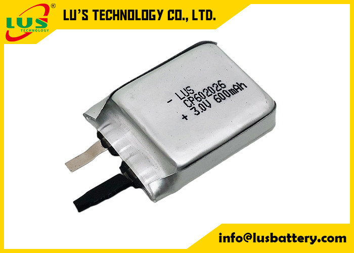 3v 600mah 充電できないリムノ2電池 ultra thin cp602026 電池 LI-MnO2 CP602026 600MAH CPセル