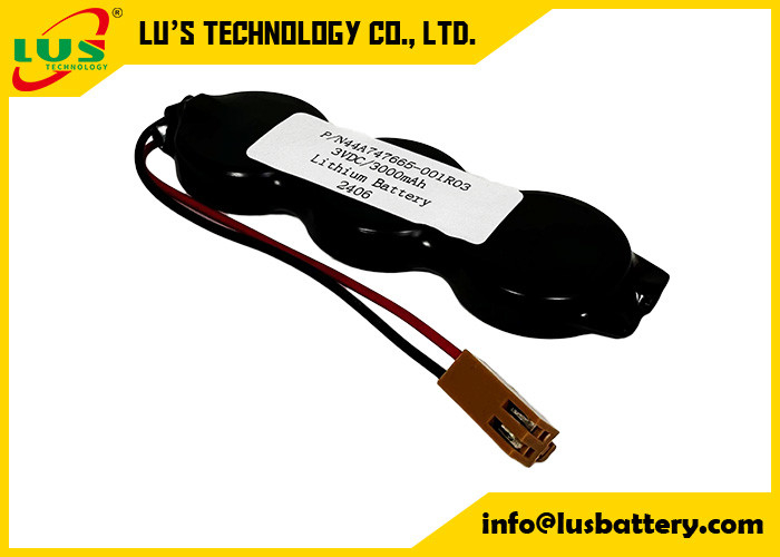 P/N44A747665-001R03 3VDC 3000mah リチウム電池 CR2477-3P コインセル電池パック OEM