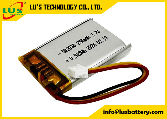 250mAh リチウムポリマーバッテリー LP502030 3.7V リチウムポリマーバッテリー LP502030 3.7V OEM