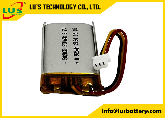 3.7v充電電池 502030 リポリマー電池 LP502030 3.7V 250mAh 薄い充電電池