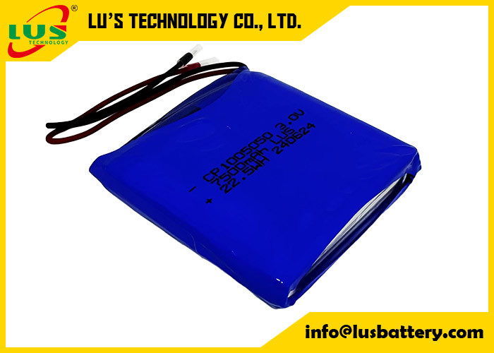 CP1005050 リチウムポックセルサプライヤー LUS バッテリー 3.0v 7500mah 薄細胞バッテリー OEM