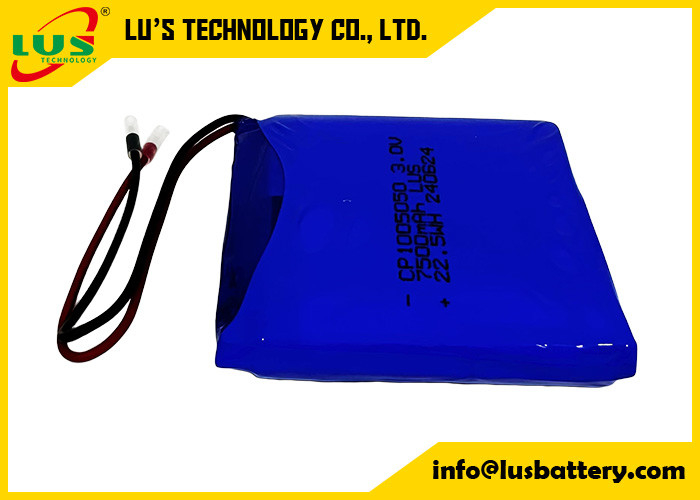 CP1005050 リチウムポックセルサプライヤー LUS バッテリー 3.0v 7500mah 薄細胞バッテリー OEM