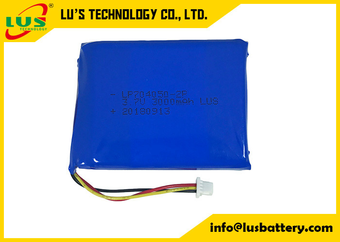 3.7v 1600mah 704050 リポ電池 リッチャージ可能なリチウムポリマー電池パック LP70450-2P 3000mah