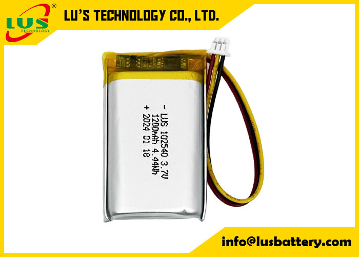 リポリマーバッテリー 4.44Wh 3.7 V リポバッテリー 1200mAh LP102540 リチウムバッテリー 3.7Volt 電池セル